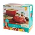 thumbnail image 6 of The Pioneer Woman Timeless Beauty Enamel-on-Cast Iron 6-Quart Dutch Oven, Red, 6 of 6