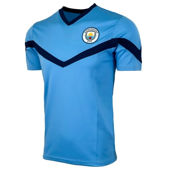 Manchester City Training Jersey Adults and Kids , Licensed M. City Tee Shirt (YS)