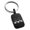 Black, variant on Stainless Steel Letter M Initial 3D Monogram Engraved Small Rectangle Dog Tag Charm Keychain Keyring