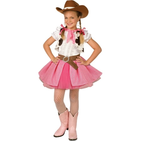 Girls Cowgirl Cutie Wild West Cowgirl Costume