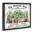 thumbnail image 3 of Stupell Industries French Country Farmhouse Potting Shed Black Floating Frame Canvas Art, 31 x 25, by Creatif Belle, 3 of 8