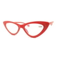 thumbnail image 3 of Women Red Cat Eye Reading Glasses Diamond Presbyopic Glasses Plastic Readers +1.50, 3 of 6