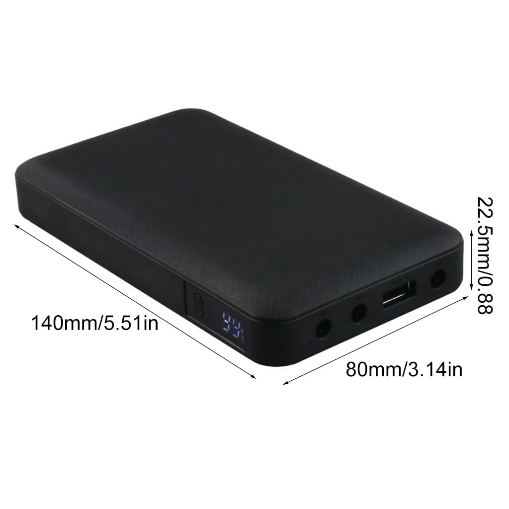 10000mAh Uninterruptible Power Supply UPS Router Optical Adapter Backup Power Supply 5V 6V 9V 12V 25W UPS