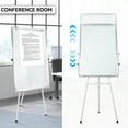 thumbnail image 5 of Dapmiu 60x90cm Mobile Whiteboard | Tripod Stand, Height Adjustable, with Storage Rack & Clip (White), 5 of 10