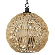 Golden Lighting Florence 3-light Pendant in Matte Black