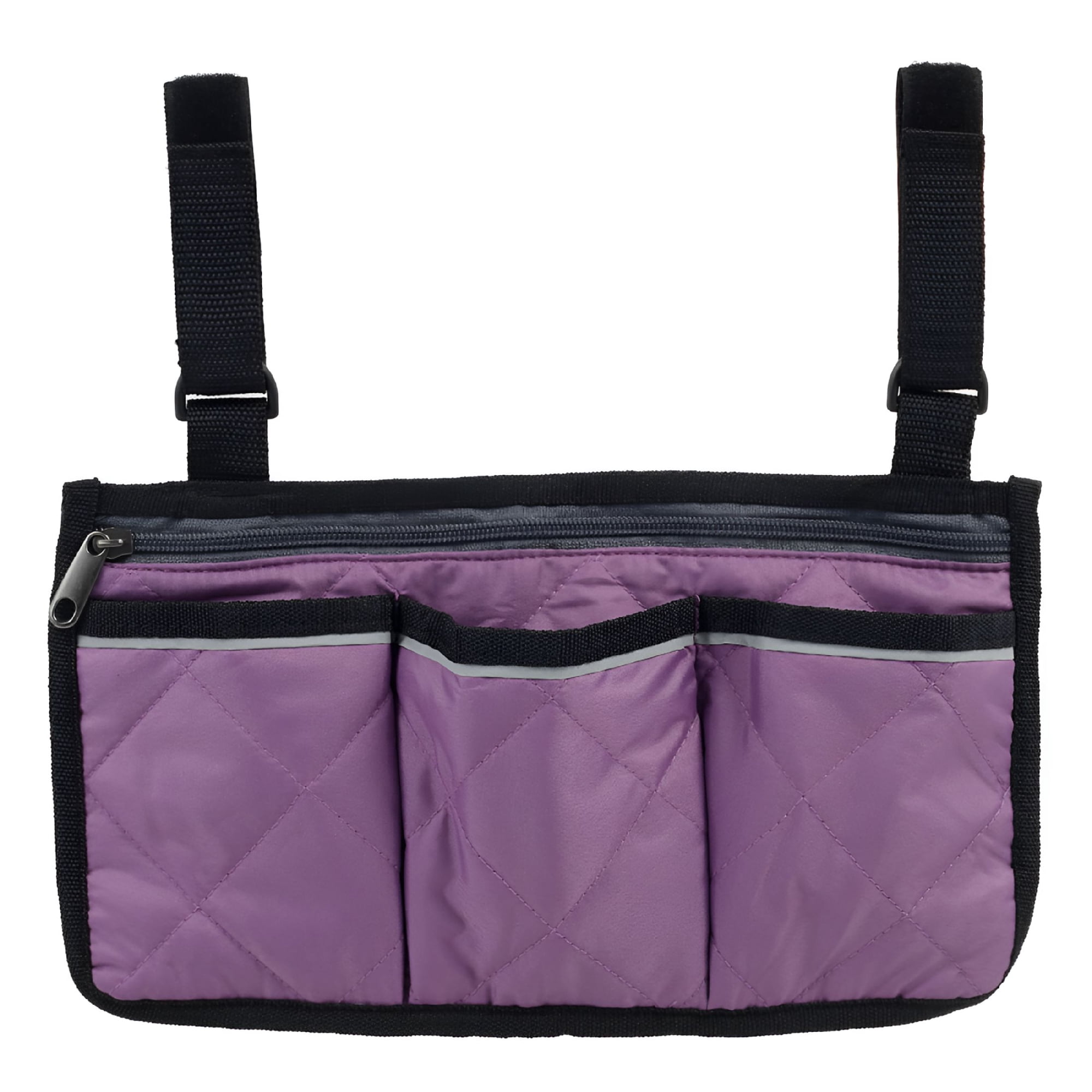 GASTROPOD 2026 New Wheelchair Armrest Side Bag Walker Organizer Bag with Reflective Stripes Waterproof Storage Pouches for Any Wheelchair Mobility Scooter Walker Rollator Carry Accessories