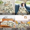 thumbnail image 2 of Yayeee Throw Blanket for Couch Soft Warm 50" x 60" Sofa Chair Bed Decoration, Green Birds, 2 of 7