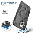 thumbnail image 5 of Decase for iPhone 16 Pro Max Case with Kickstand, Compatible with MagSafe, Military-Grade Drop Protection Heavy Duty Hybrid Shockproof Rugged Protective Phone Cover for iPhone 16 Pro Max,Black, 5 of 7