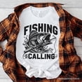 thumbnail image 6 of Fishing Is Calling T-Shirt, White Outdoor Tee for Fishermen Dads, 6 of 7