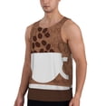 thumbnail image 2 of Daiia Coffee Cafe Cup Printed Men's Quick Dry Fit Muscle Tank Top Slim-Fit Tank Workout Tank Top Lightweight Sports Tank Top-X-Large, 2 of 7