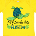 thumbnail image 4 of Inktastic Fort Lauderdale, Florida Happy Sea Turtle Boys or Girls Baby Bodysuit, 4 of 5