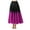 Purple, variant on YM YOUMU Women Chiffon Dance Skirt Gradient Color Swing Dancewear for Tango Ballroom Practice