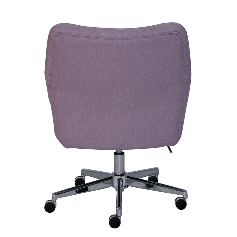 Serta - Ashland Memory Foam & Twill Fabric Home Office Chair - Lilac