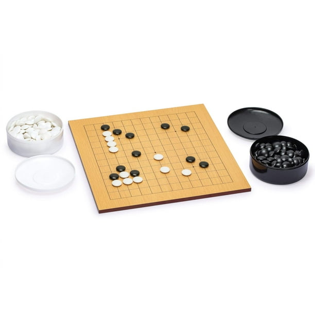 Set Go Game Board Yellow Mountain Imports, chapa de madera de haya