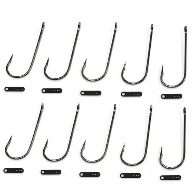 Harmony Razor Series Extra Heavy Flipping Hooks 10 Pack w/ 10 Bait Straps 4/0 10 Pack w/Bait Straps