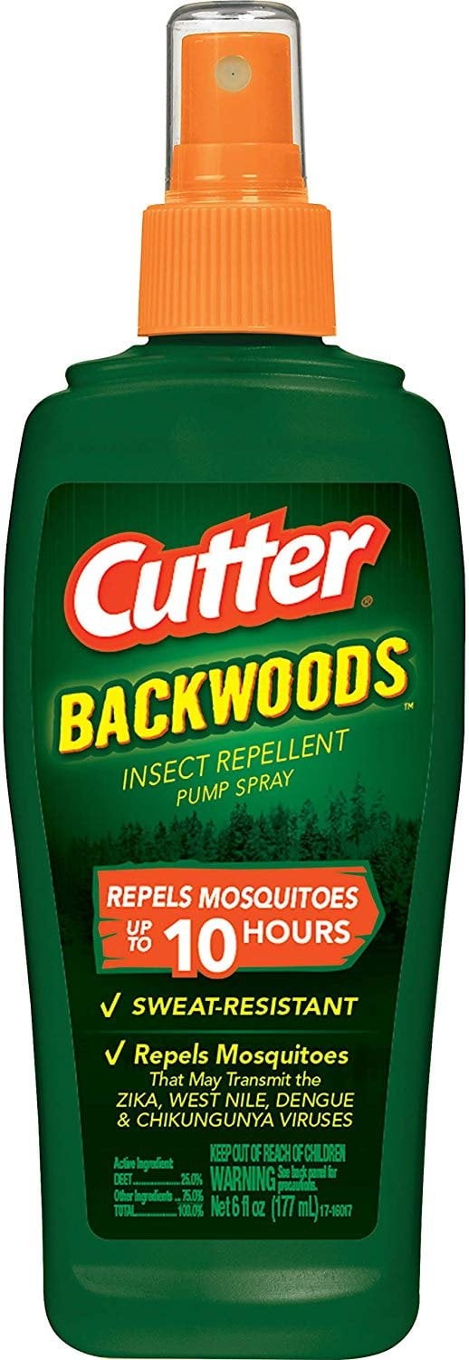 Cutter Backwoods Insect Repellent Pump Spray, 6Ounce, 12Pack
