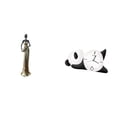 thumbnail image 1 of Figura de escritorio,Artesanía de escritorio con figuras africanas coleccionables,Reloj de pared,Reloj de pared Panda Decoración del hogar Lindo Creativo,Reloj de pared con forma de, 1 of 8