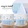 thumbnail image 4 of Wehilion Tulle Table Skirt Ruffle Tutu Table Cloth, LED Table Skirt for Rectangle Table for Baby Shower Wedding, Birthday Party Decoration, 4 of 7