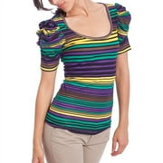 Susie Rose - Juniors Plus Ruched Sleeve Top
