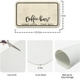 thumbnail image 6 of Coffee Bar Mat Rubber Dish Drying Mat For Kitchen Counter Coffee Mat for Home Bar Gift Kitchen Mat Coffee Bar Accessories Decorative Coffee Shop Chocolate Dish Drying Pad 19.5x12in, 6 of 6