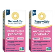 Renew- Life Women's Probiotic Supplement, 30 Vegetarian Capsules, 90 Billion CFU PACK OF 2