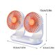 thumbnail image 3 of Ventilador de Succión Magnética Montado para Auto | Carga Rápida Tipo-C, Motor Silencioso Sin Escobillas, Circulación 360°, Inalámbrico Recargable, Blanco, Plástico, 19.5x8.5x15 cm, Bajo Ruido, 3 of 7