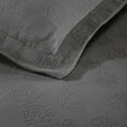 thumbnail image 6 of Supeior Paisley Cotton Decorative 3-Piece Bedspread Set, All Season Breathable Bedspreads, King, Grey, 6 of 9