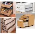 thumbnail image 3 of HWZWT lbs Heavy Duty Full Extension 85 lbs Heavy Duty Full Extension Soft Close Ball Bearing Cabinet Drawer Slides Inch Rear 5 Pair 22 Inch Rear/Side Mount Drawer Slides with Brackets S, 3 of 5