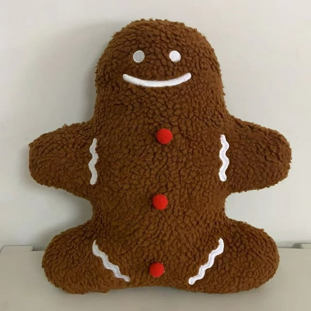 CHUANK Coussins de Noël en Forme de Canne de Bonbon Coussins à la Menthe Poivrée Décorations de Noël Rouges et Blanches Coussin en Peluche Mignon Coussin Décoratif de Noël pour Canapé Coussin Canapé & Chambre