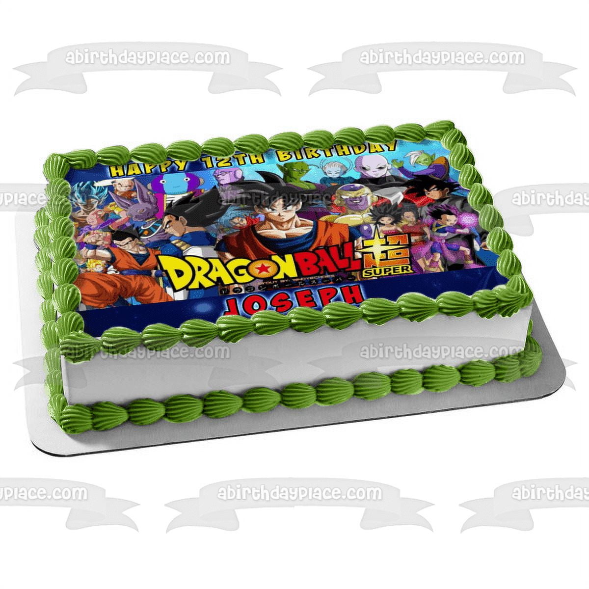 Goku Super Saiyan 3 Dragon Ball Edible Cake Topper Image ABPID00039