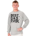 thumbnail image 4 of Best Dad Ever Cool Fathers Day Gift Men's Long Sleeve Tee T Shirt Brisco Brands S, 4 of 6