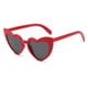 thumbnail image 1 of Gafas de sol retro de moda con forma de amor, gafas de sol de moda con montura grande, fabricadas en resina y PC., 1 of 5