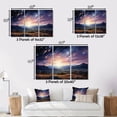 thumbnail image 4 of Designart "A Shower of Light Meteors in the Night Sky I" Landscapes Floater Framed Wall Art Living Room, 4 of 7