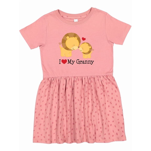 Inktastic I Love My Granny Girls Toddler Dress