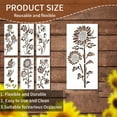 thumbnail image 6 of Moocorvic 6Pieces Butterfly Stencil Reusable Flying Butterfly Template Plastic Nature Spring Stencils for Painting DIY Craft Drawing Home Decor Sign, 6 of 6