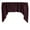 Burgundy, variant on Stretch Velvet Solid Swag Window Valance 72" Wide / 36" Tall