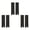 Black, variant on 3 Pairs Women Split Toe Socks Breathable Color Toe Separator Middle Tube Socks For Thong Sandals