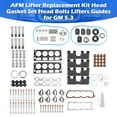 thumbnail image 3 of AFM Lifter Replacement Kit Head Gasket Set Head Bolts Lifters Guides for GM 5.3, 3 of 17