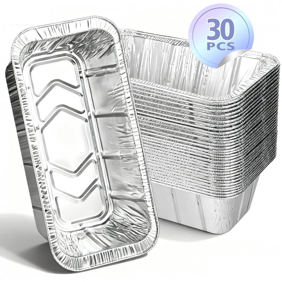 30Pcs Griddle Accessories Drip Pan Liners for Blackstone,MIBOTE  Aluminum Foil Grease Drip Pans,Heat Resistant Drip Catcher, Non-Slip Design
