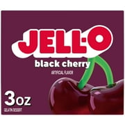 Jell-O Black Cherry Artificially Flavored Gelatin Dessert Mix, 3 oz Box