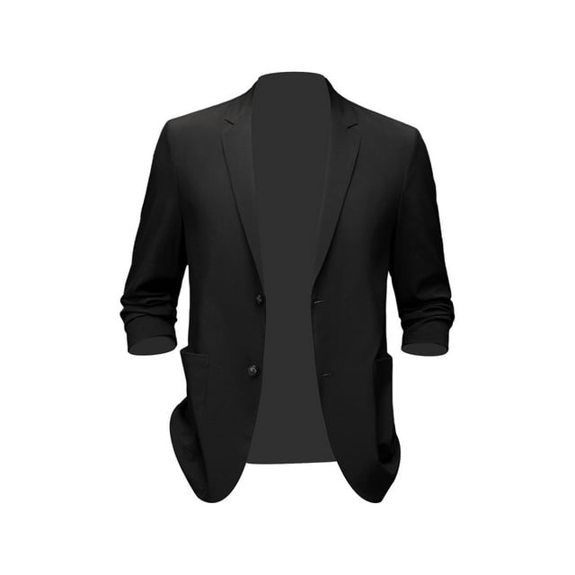 Chaqueta de traje para hombre, corte clásico, abrigos y blazers deportivos para hombre, traje transpirable y elegante. XL negro
