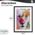 thumbnail image 4 of Stupell Industries Modern Lion Eyes with Intense Gaze Black Framed Print Under Glass, 14 x 20, by Chromatic Storm Studio, 4 of 8