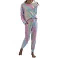 thumbnail image 1 of Conjunto de Ropa Casual de Dos Piezas con Estampado Tie Dye para Mujer PRETTYGARDEN, 1 of 5