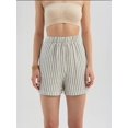 thumbnail image 6 of Striped High Waist Elastic Waist Shorts, 6 of 6