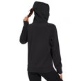 thumbnail image 2 of BASSDASH Women’s Fleece Fishing Hoodie with Neck Gaiter Water Resistant Performance Hiking Sweatshirt Pullover, 2 of 6