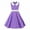 Purple, variant on IBTOM CASTLE Girls 50s Vintage Polka Dot Flower Swing Cape Collar Rockabilly Prom Party Dress Audrey Wedding Formal Cocktail Evening Gown 11-12 Years Purple