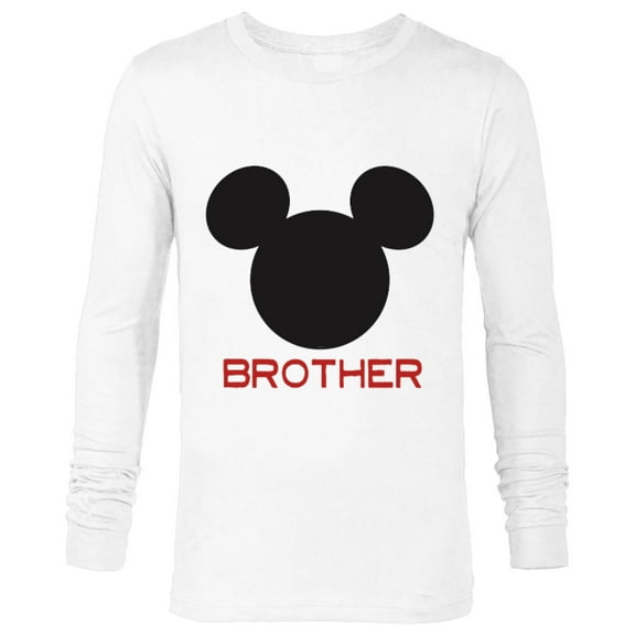 Disney Mickey Mouse Brother Family - Long Sleeve T-Shirt for Men – Customized-White