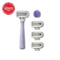 thumbnail image 2 of FLAMINGO 5-Blade Razors for Women - 1 Razor Handle + 4 5-Blade Refills + 1 Shower Holder - Lilac, 2 of 3