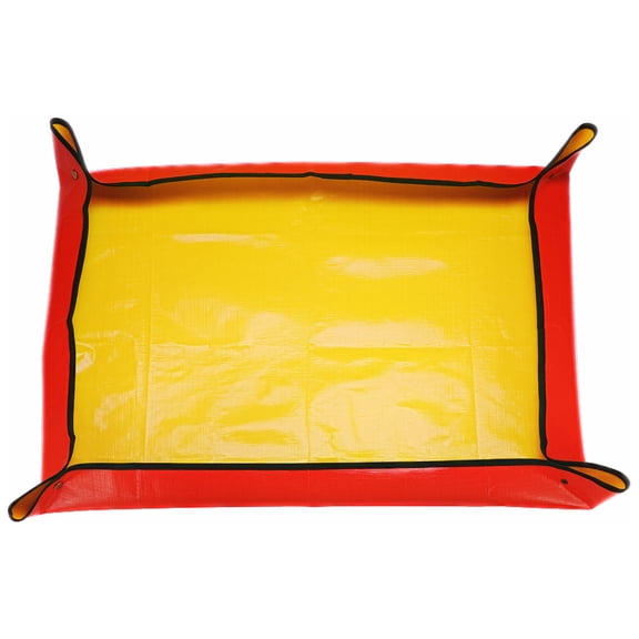 Uxcell 31.5" x 39.4" PE Cloth Plant Repotting Mat with Metal Buckle, Yellow