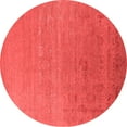 thumbnail image 1 of Ahgly Company Indoor Round Oriental Red Industrial Area Rugs, 4' Round, 1 of 4